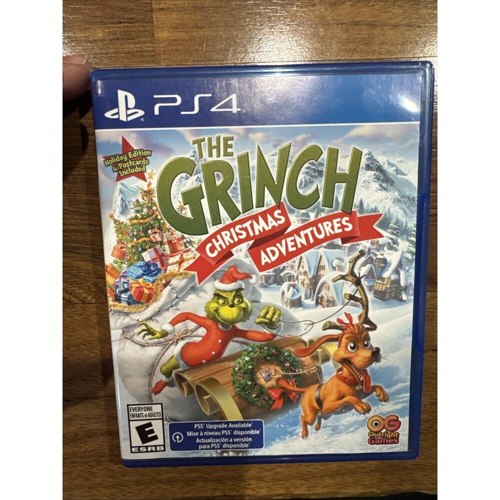 The Grinch Christmas Adventures PS4 w PS5 Upgrade Holiday Edition 4Postcard Used